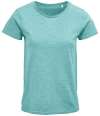 03581 Lds Crusader SOL'S Ladies Crusader Organic T-Shirt Heather Light Green colour image
